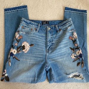 *on hold* Abercrombie Embroidered Girlfriend Jeans